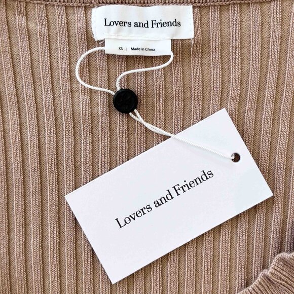 Lovers + Friends Nude Carissa Ruffle Sweater size XS - Picture 9 of 11